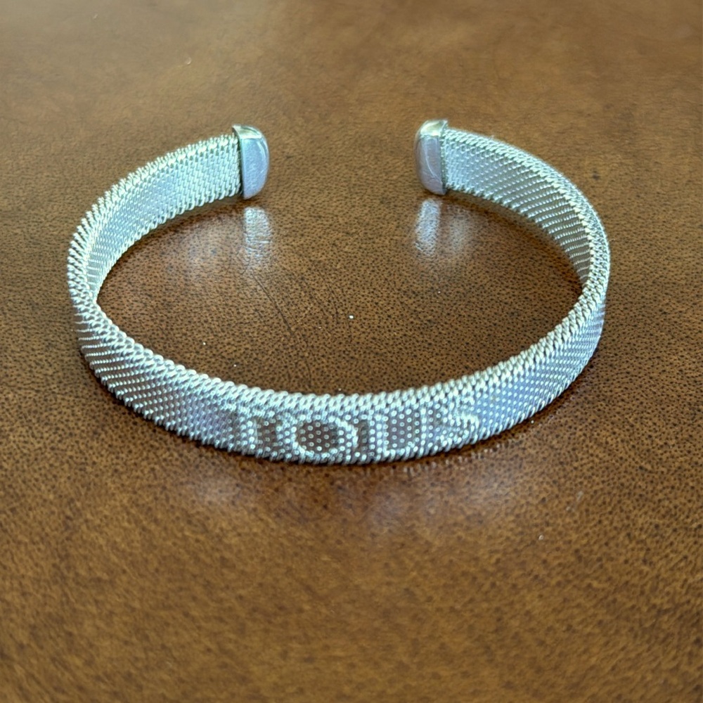 Tous Sterling Silver Mesh Bracelet